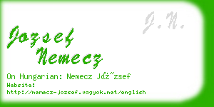 jozsef nemecz business card